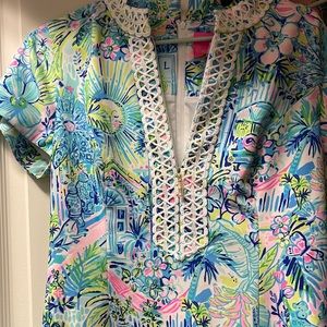 Lilly Pulitzer Adrena Stretch Shift in Lilly’s House Print